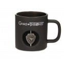 Game of Thrones Mug 3D Rotating Logo Targaryen Black Crystal 
