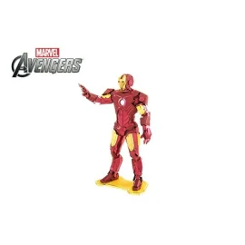 MetalEarth: AVENGERS / IRON MAN 12.07x5.72x6.35cm, 3D model van metaal met 3 vellen, op kaart 12x17cm, 14+ Metalen bouwmodell