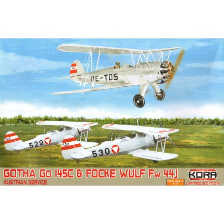 Gotha Go-145A & Focke-Wulf Fw-44J Oostenrijkse service (2-in-1) Modelvliegtuigen