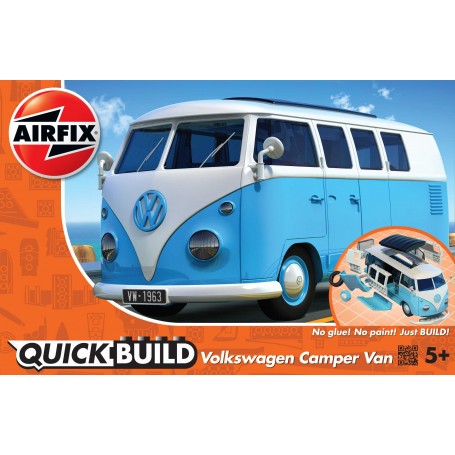 QUICKBUILD VW Camper Van - Bleu Bouwmodell