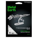 MetalEarth Dinosaurs: TYRANNOSURE REX SKELET, Metaal 3D-model met 2 vellen, op kaart 12x17cm, 14+ Metal Earth
