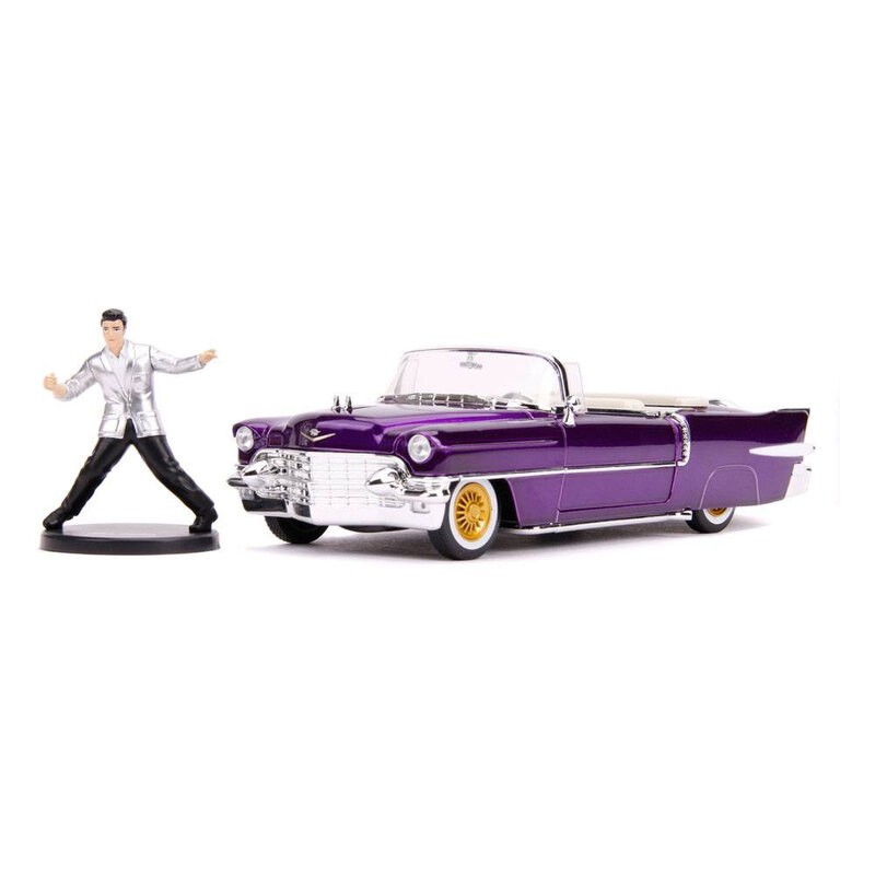 Elvis Presley 1/24 Hollywood Rides 1956 Cadillac Eldorado metaal met figuur Voertuigen