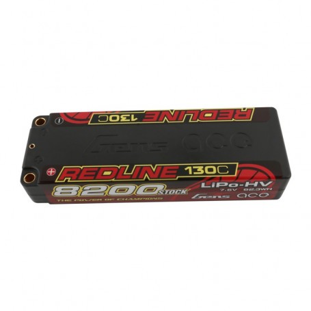 Gens ace batterij LiPo 2S HV 7.6V-8200-130C (5mm) 139x47x26mm 300g 