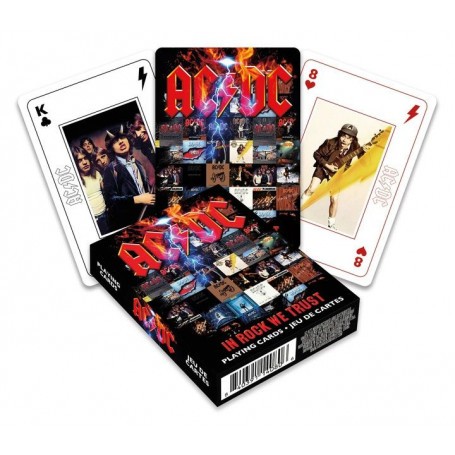 AC / DC In Rock We Trust Playing Card Game 