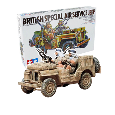 SAS Jeep with 2 Crew figures LTD Re-issue Bouwmodell