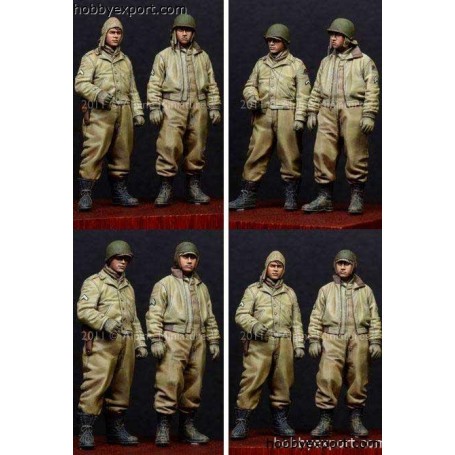 WW2 US AFV CREW SET (2 CIJFERS) Figuren