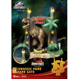 Jurassic Park D-Stage Park Gate PVC diorama 15 cm