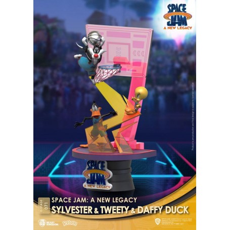 Space Jam: A New Legacy D-Stage PVC-diorama Sylvester & Tweety & Daffy Duck Standard Ver. 15 cm 