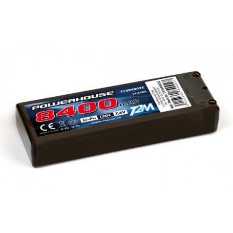 Li-Po HV 8400 130C 7.6V batterij 