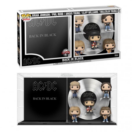 AC / DC-pakket 5 POP! Albums Vinyl Achterkant In Zwart 9 cm Pop figuren