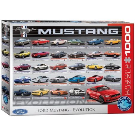 Eurographics Evolution Ford Mustang puzzel van 1000 stukjes 