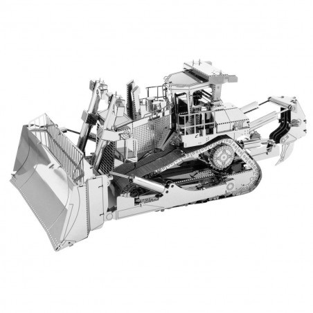 MetalEarth: CAT / BULLDOZER, metalen 3D-model met 4 vellen, op kaart 12x17cm, 14+ Metalen bouwmodell