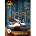 Jurassic World: The World After D-Stage PVC Diorama Blauw & Beta 13 cm Action figure