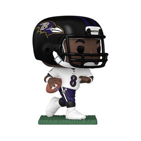 NFL POP! Sport Vinyl Figuur Ravens - Lamar Jackson (Away) 9 cm Pop figuren