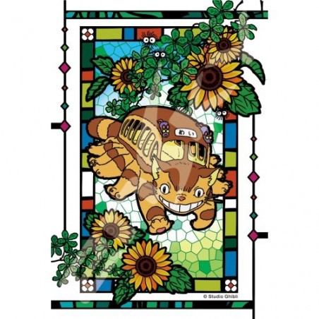 Puzzel TOTORO CATBUS 126PCS STAINED GLASS PUZZL 