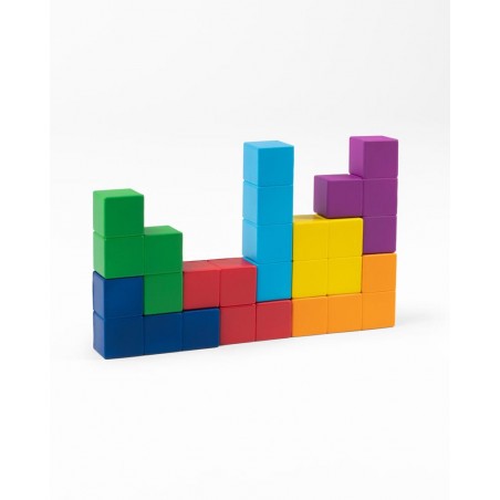 Tetris stressbal Gekleurde Tetriminos 