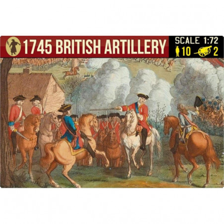 Figuur 1745 Britse artillerie 1:72 Figuren