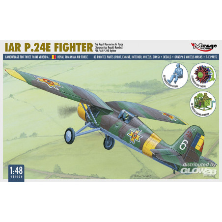 IAR P.24E FIGHTER The Royal Romanian Air Force mit Resin und Fotoätzteilen Modelvliegtuigen