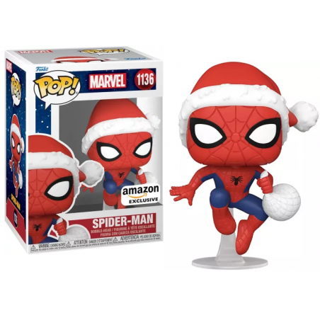 SPIDER-MAN - POP Marvel N° 1136 - Spider-Man with Santa Hat Pop figuren