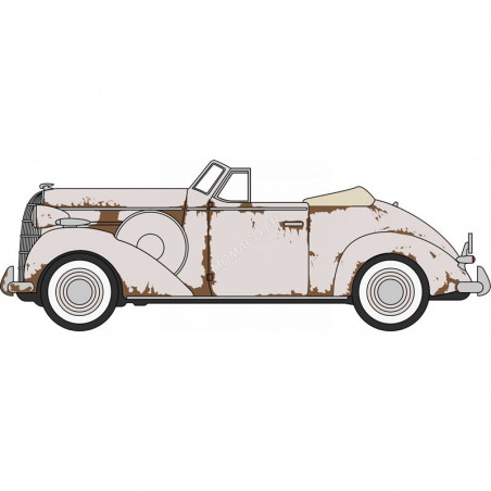 BUICK SPECIAL COUPE CABRIOLET 1936 WHITE UNRESTORED Miniatuur