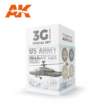 US ARMY HELICOPTER COLORS SET 3G Acrylverf 