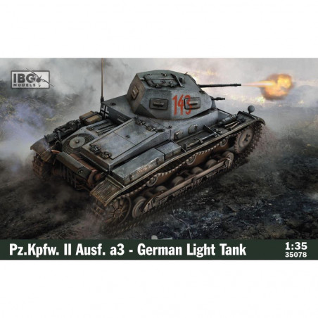 IBG MODELS: 1/35; Pz.Kpfw. II Ausf. a3 - German Light Tank Bouwmodell