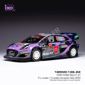 FORD PUMA RALLY 1 7 LOUBET/LANDAIS WRC RALLY ACROPOLIS 2022 Miniatuur