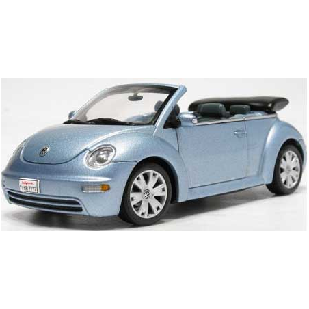 VW NEW BEETLE CABRIO BLUE Miniatuur 