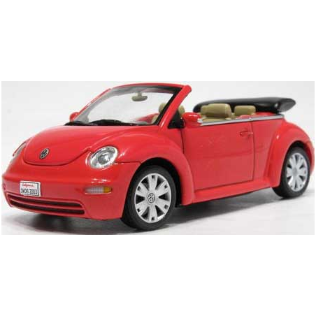 VW NEW BEETLE CABRIO RED Miniatuur 