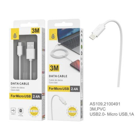 3M Witte micro-USB-kabel voor SmartPhone, PS4, XBOX One