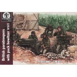 BRITISH PARAS WITH GUN FROM 75MM WWII Historische figuren