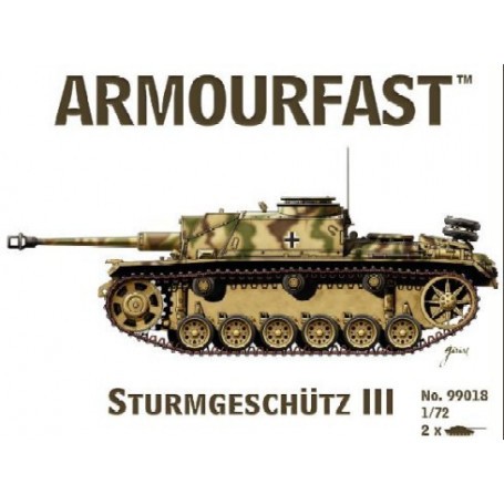 Sturmgeschutz/StuG.III: Pack includes 2 snap together tank kits Bouwmodell