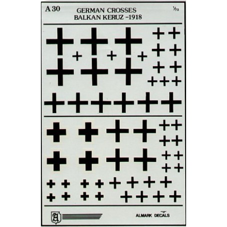 Sticker German WWI Crosses/Balkan Kreuz 1918 