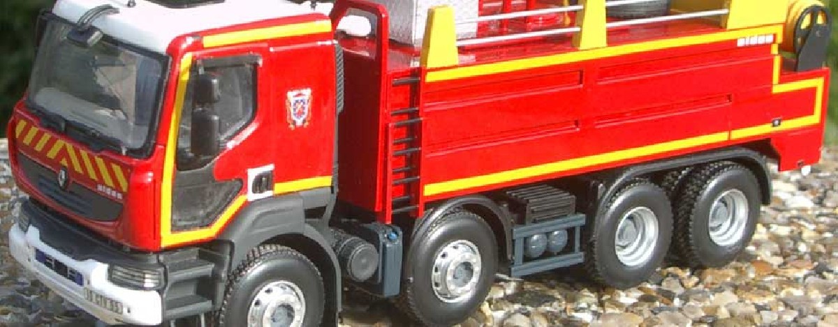 Miniaturen brandweerwagens